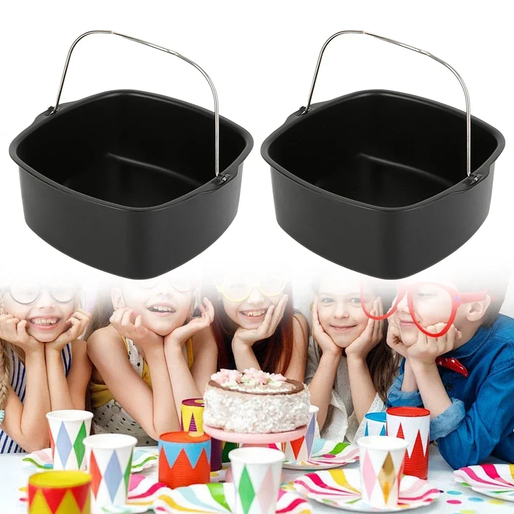 Kitchen Tools Cake Basket Cake Baking Tray Cake Molds For Baking Dish Non-stick Air Fryer Accessories Airfryer High Quality