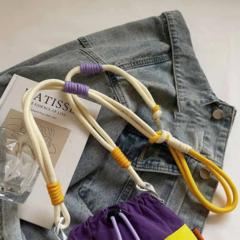 Shoulder Strap Small Drawstring Bucket Bag Nylon Quick Drying Water Bottle Holder Front Pocket Handle Crossbody Water Bottle Bag