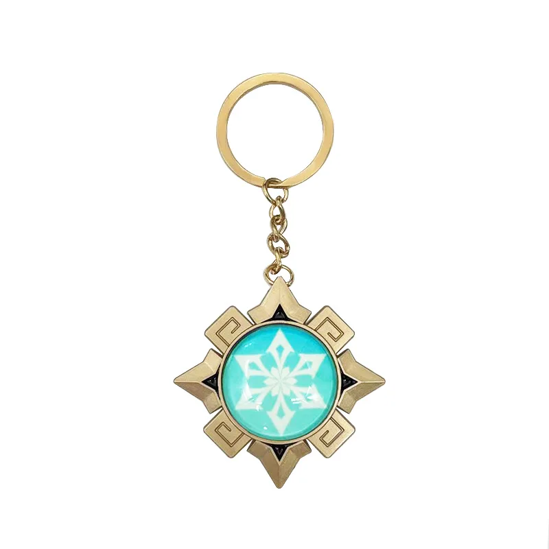 Impact Natlan Visions Anhänger Cosplay Spiel Held Kostüme Zubehör DIY 7 Elemente leuchtende Glas-Schlüsselanhänger Anime-Kollektionen – Detail 10