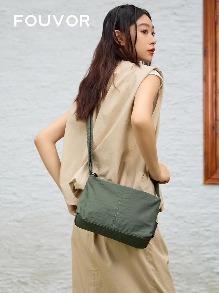 

Fouvor Crossbody Bags For Women 2025 New Fashion Casual Lightweight Shoulder Bags Ladies Commuter Nylon Messenger Bags 3043-08
