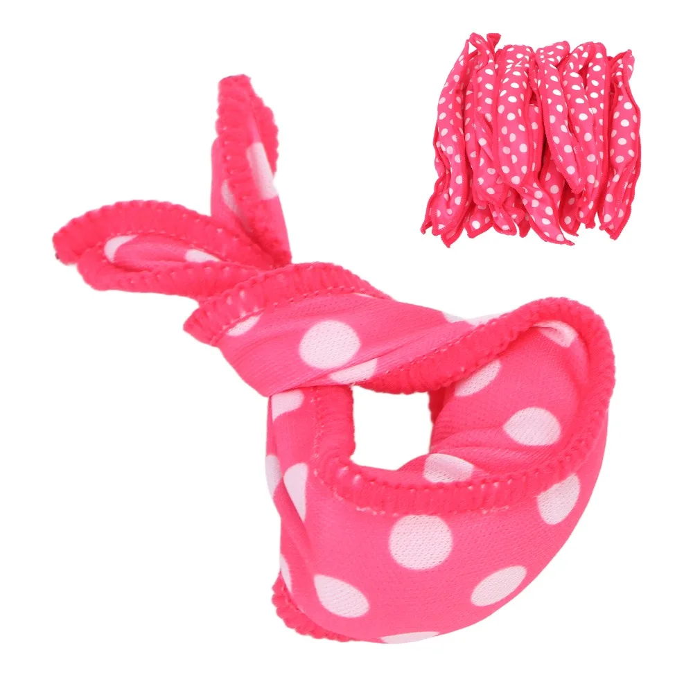 20pcs Folding Design Soft Foam Rollers Flexible Soft No Heat Hair Curlers Rose Red Reusable Sleep Hair Rollers For Women