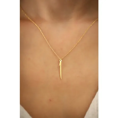Nineveh Silver Aleph Model Gold Plated Silver Italian Necklace image 3