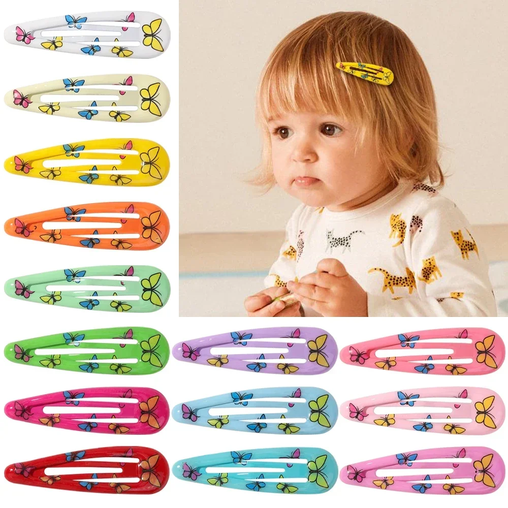 12/13/14Pcs Daisy BB Water Drop Hair Clips Spring Summer Fruits Kids Hair Bangs Hairgripes Colorful Barrette Wholesale