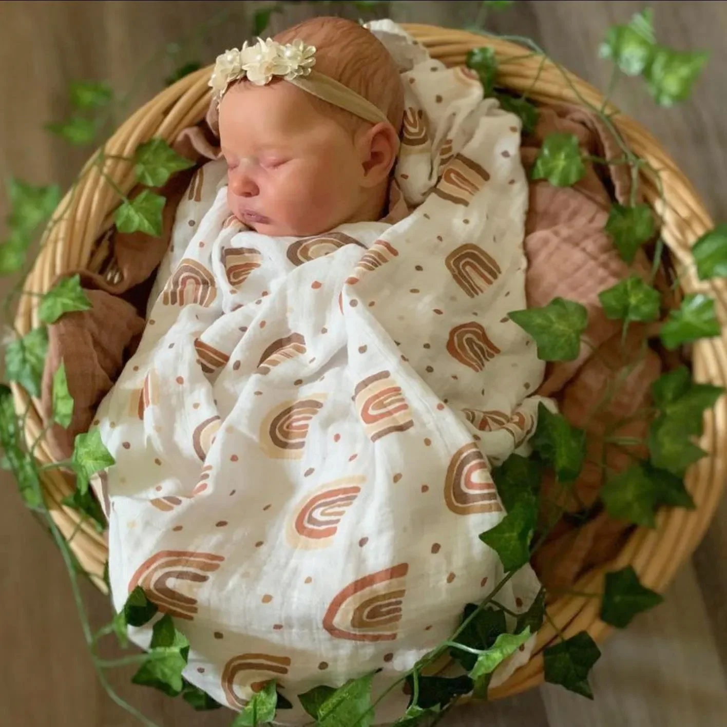 BZDOLL Realistic 50cm Soft Silicone Reborn Baby Asleep Doll with 3D-painting Skin and Veins, Alive 20inch Newborn Bebe Girl Gift