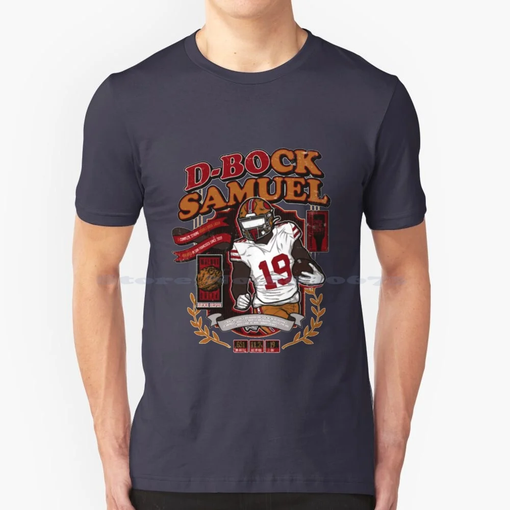 Deebo Samuel Jersey T Shirt 100% Cotton Tee Niners Deebo Samuel Football George Kittle 19 Sf Nick Bosa Brandon Aiyuk Joe