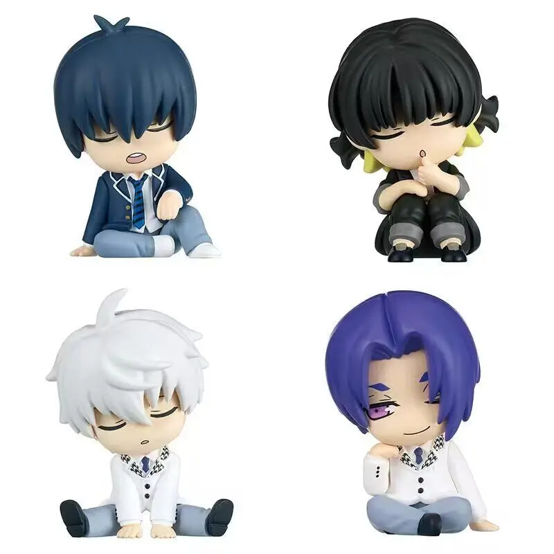 

5cm Anime figure Bachira Meguru Seishiro Nagi Isagi Yoichi Reo Mikageaction Sitting action figure PVC Model mini Toy Statue Gift