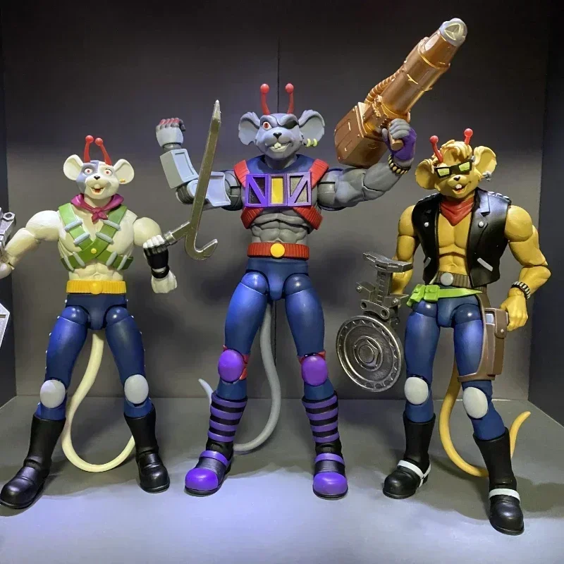 재고 있음 오리지널 Nacelle 1/12 스케일 오토바이 마우스 화성인 마우스 Slotvini 3 피스 세트 싱글 세트 액션 피규어 장난감 선물