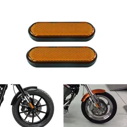 Motorcycle Red/Orange/Yellow Front Fork Reflector Sticker Lower Legs Slider Safety Warning For Victory Judge Hammer-S Hard-Ball