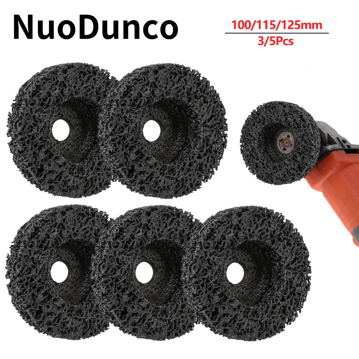 

3/5 шт. 100/115/125 мм коралловый диск поли полосовой диск из нержавеющей стали полировка металла алмазный шлифовальный круг аксессуары для угловой шлифовальной машины