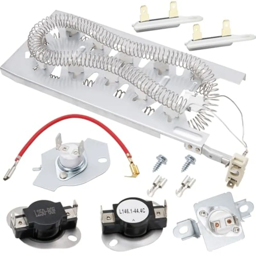 

Dryer Heating Element Kit Fit for Whirlpool WED5100HW2 WED5100HW1 WED5100HW0 WED5100HW3 WED5100HC1 WED5100HC0 WED5100HC2 WED510