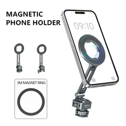 360 Rotate Magnetic Phone Holder w Cold Shoe 1/4