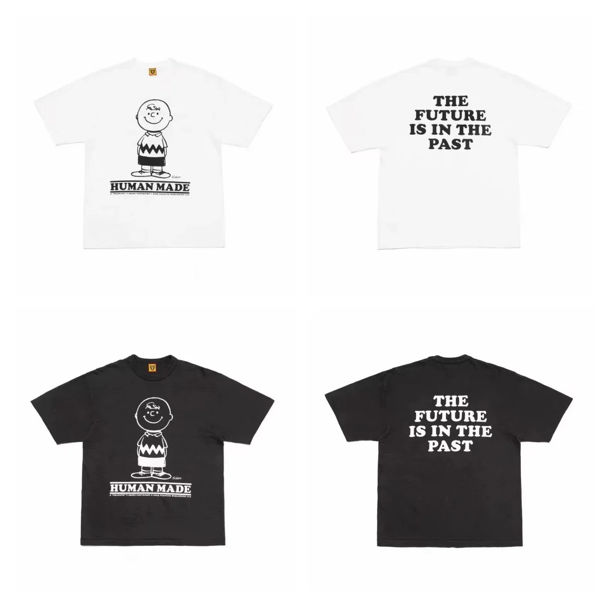 2026 New HUMAN MADE Collaboration Slub Cotton Cute Print T-shirt Men Women Loose Vintage Tee Top