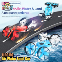 JJRC H113 RC Helicopter 3in1 Mini Tumbling Drone Waterproof Remote Control Boat Dron Car Plane Water Land and Air Children Toys