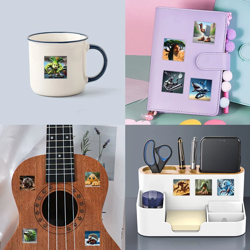 80 SZTUK Włoskich Naklejek Brainrot Tung Tung Tung Sahur Tralalero Tralala AI Abstrakcyjne Zwierzęta Wodoodporne Naklejki Dekoracyjne DIY