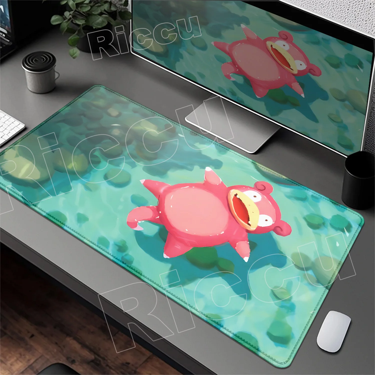 HD 900x400 Rubber Large PC Mousepad Gaming Mouse Pad Accessories Pikachu Slowpoke XXL Desk Keyboard Mat Computer Laptop Mausepad