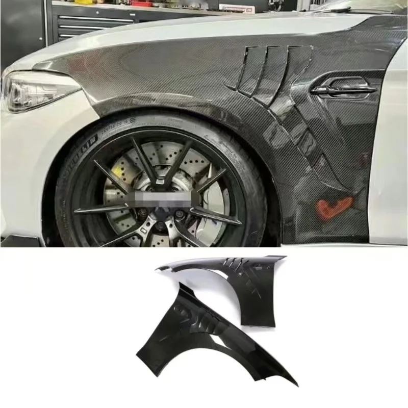 Dry Carbon Fiber Fenders for BMW F87 M2 M2C Coupe Carbon Fiber Front Fenders Replacement Fender Auto Accessories Body Kits