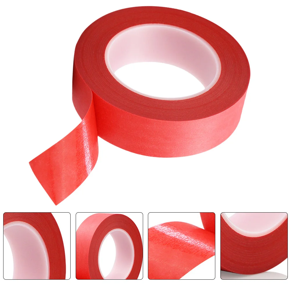 

33M Red Masking Tape High Temperature Resistant Tear Resistant Easy Peel Double Side Adhesive Tape for Painting DIY Crafts