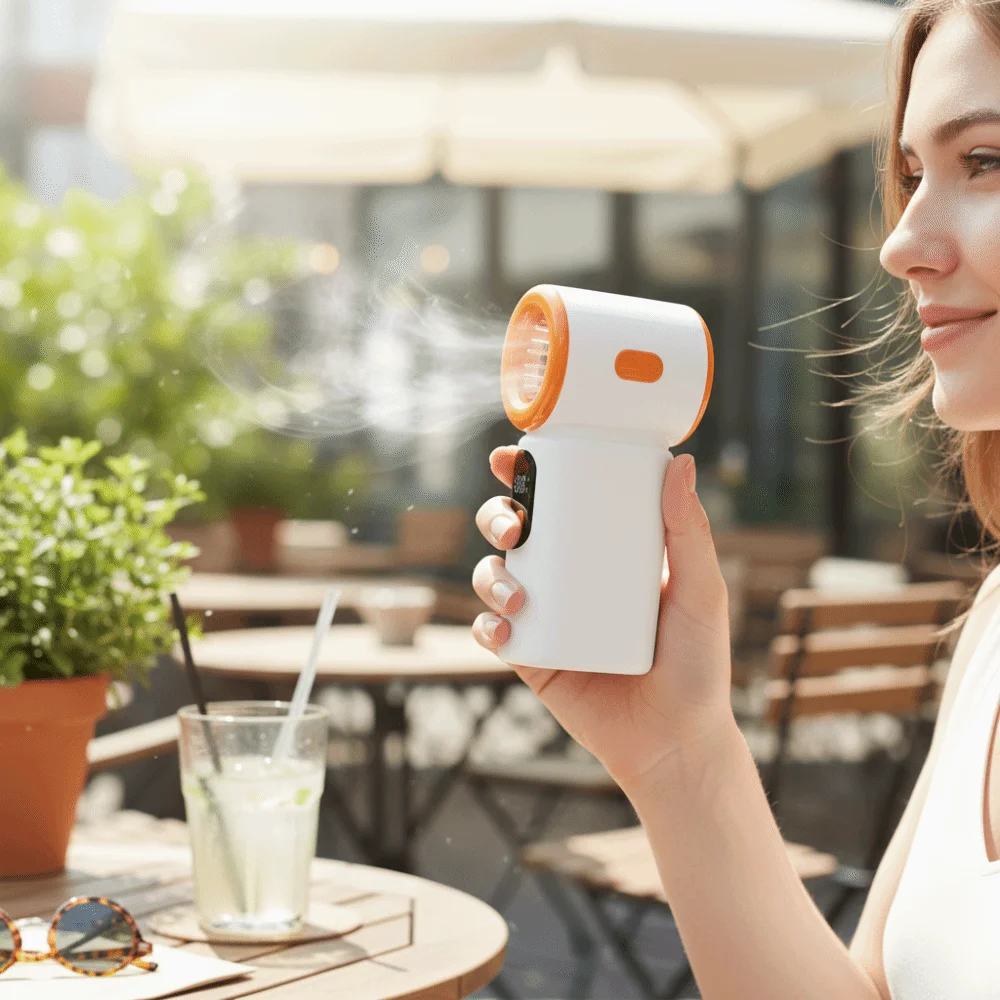 

Digital Display Mini Handheld Fan Turbo Power 100-speed High-speed Fan Small Size Electric Fan USB Charging Fan Small Size