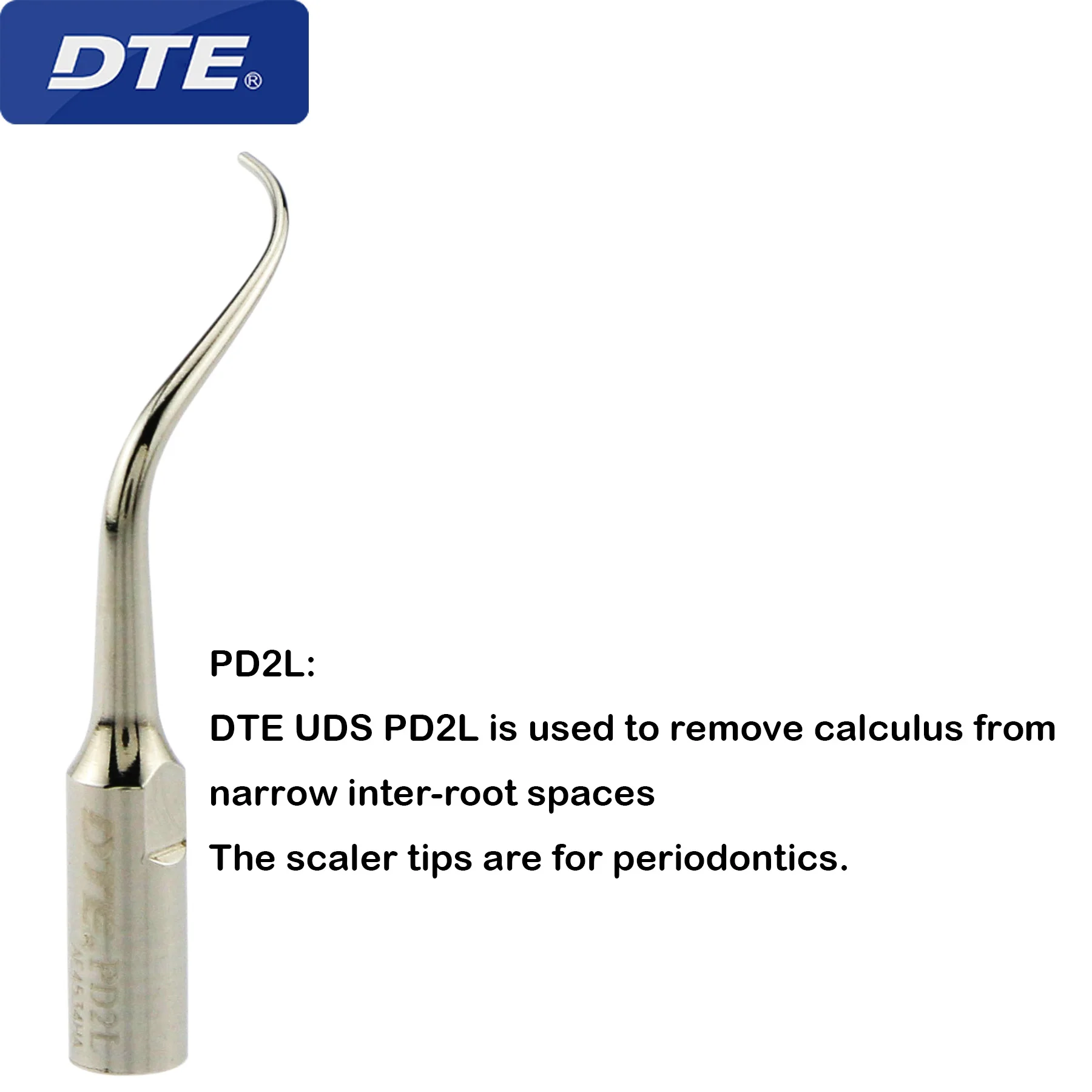 100% Original Woodpecker DTE Dental Ultrasonic Scaler Tips PD2L PD2R Perio SATELEC ACTEON NSK