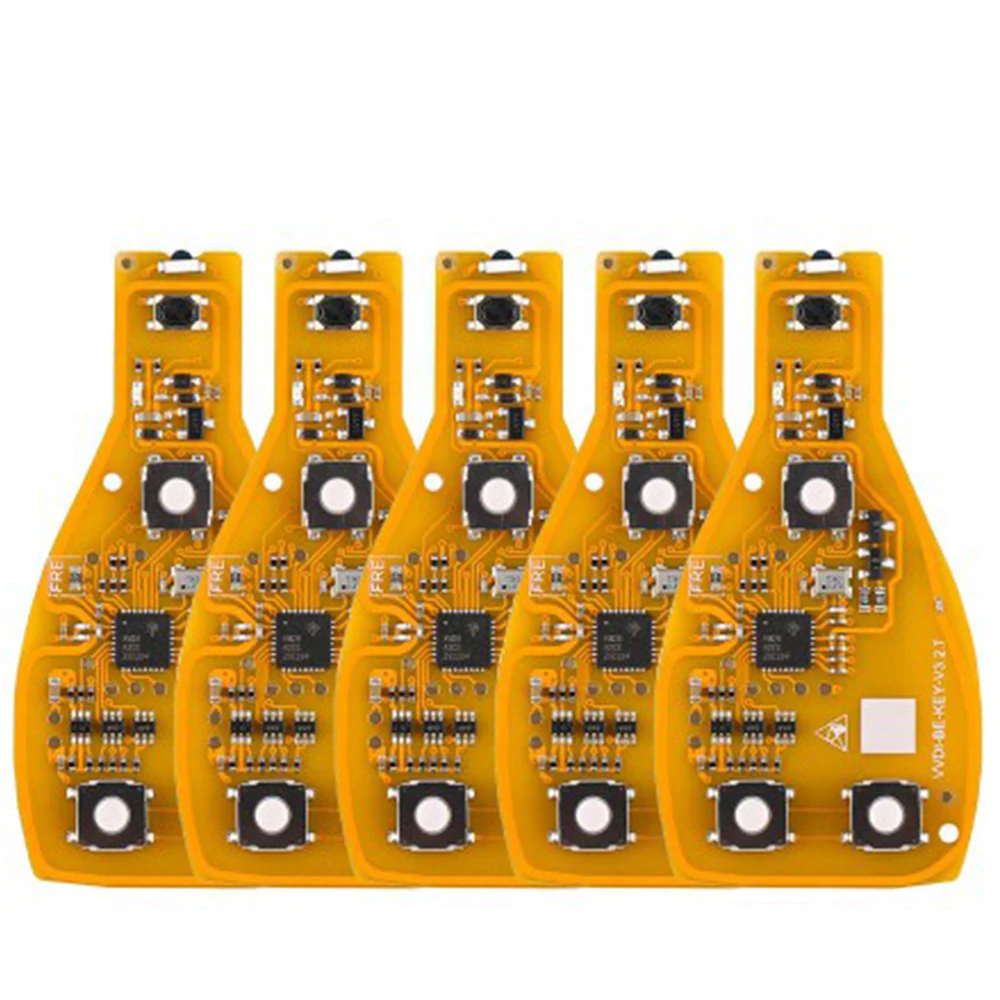 Xhorse 3/4 botones VVDI BE Key Pro V4.1 PCB Chip de llave remota de coche versión mejorada inteligente 315MHz/433MHz