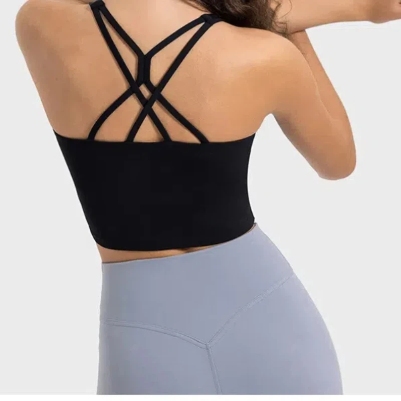Solid Color Yoga Tight Sports Bras For Women  Women's Fitness Zipper Bra Sportswear Woman Gym Training Female Crop Tops
