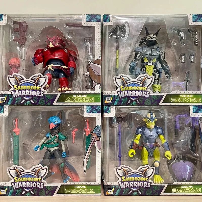 

В наличии BFS Boss Fight Dino Warriors Wave 1, трицератопс, стегозавр, цератозавр, 6-дюймовая шарнирная фигурка