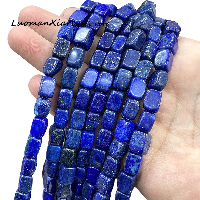 8x12MM Irregular Natural Stone Lapis Lazuli Loose Spacer Beads for Jewelry Making Diy Earrings Bracelets Charms Accessories