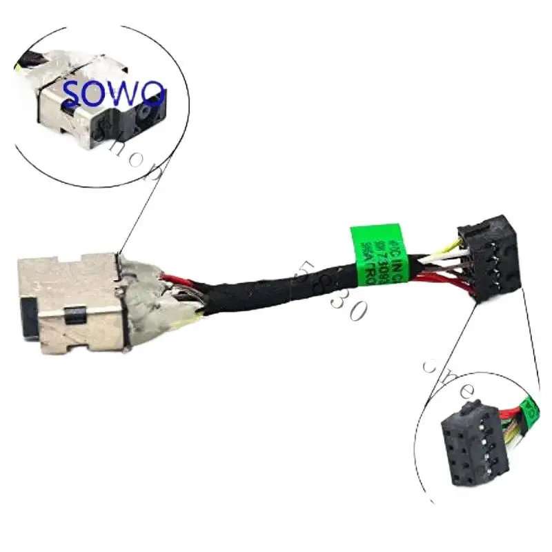 

WYORESY AC DC Power Jack Plug Port Socket Cable Compatible for HP 15-F 15-N 15-P 15-K 10-E 15-f 15-f009wm 15-f100dx Series @