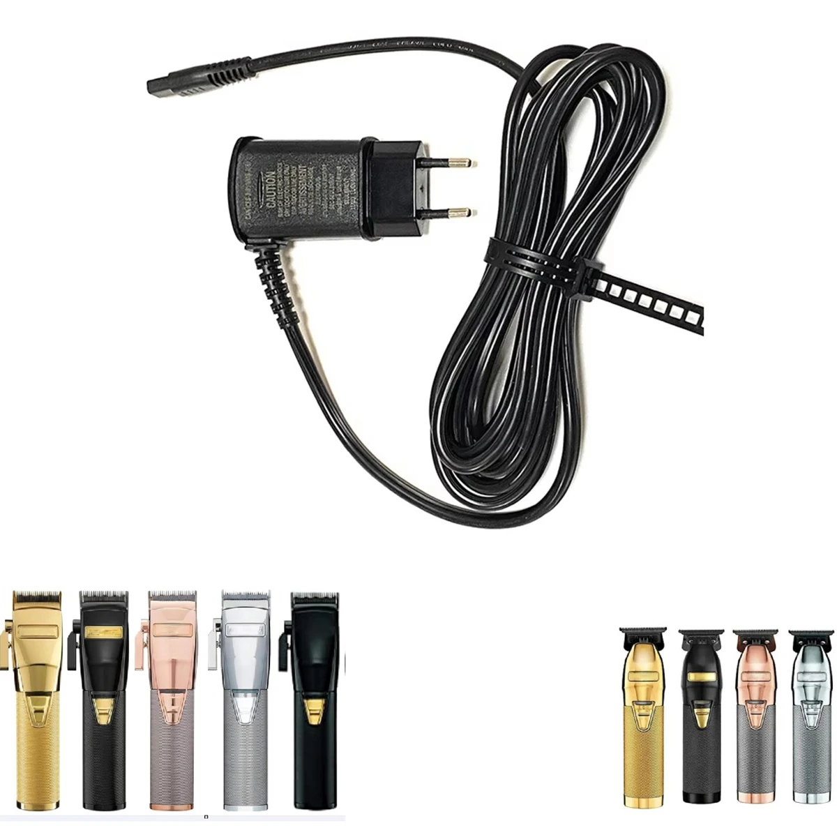 EU 4.5V Charger For BaByliss PRO FX820，FX788，FX787，FX870，FX707 Cordless Trimmer Power Cord AC Adapter For BaBylissPRO Clipper