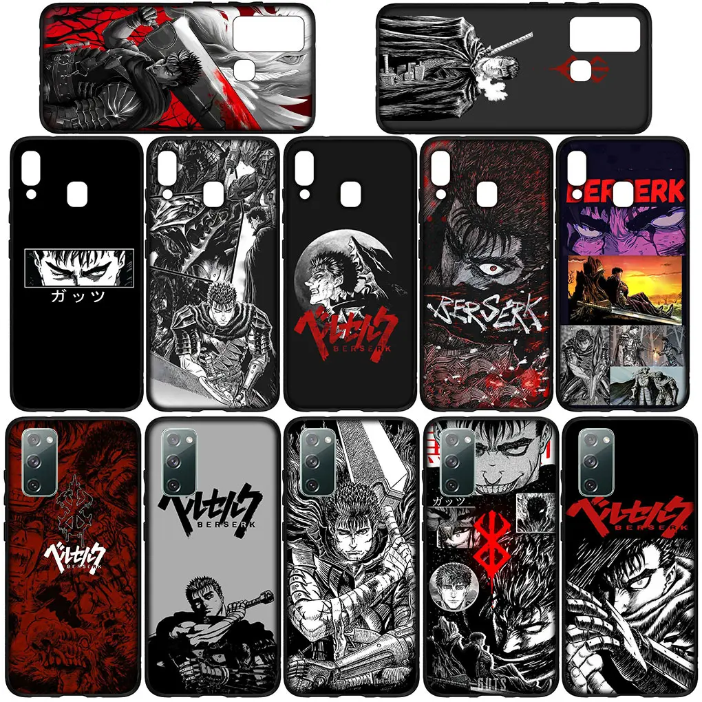 Berserk Guts Soft Silicone Cover for Motorola Moto E32 G30 G50 G60 G40 G51 G52 G41 G42 G22 G71 E7 G100 Casing Phone Case