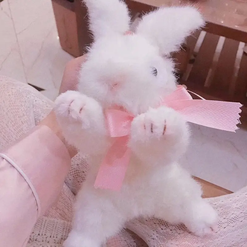 Coelho de pelúcia de alta qualidade, animal de pelúcia, brinquedo de coelho de pelúcia da vida real, boneca de brinquedo para crianças, brinquedo de pelúcia, decoração de casa