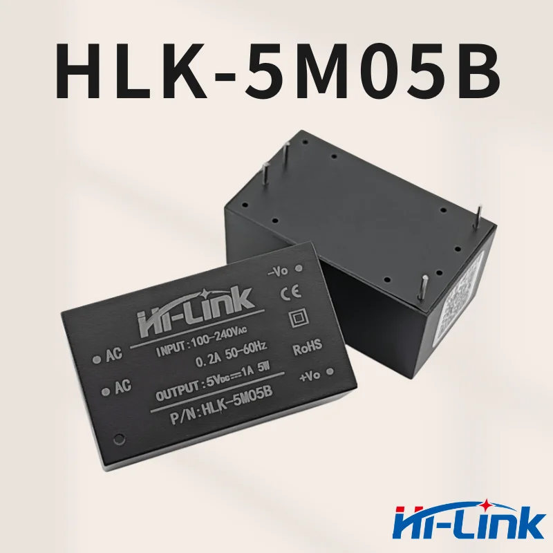 AC-DC โมดูลสวิตช์ไฟแยกขนาดเล็กพิเศษ 5W การใช้พลังงานต่ําสีเขียวการคุ้มครองสิ่งแวดล้อม HLK-5M05