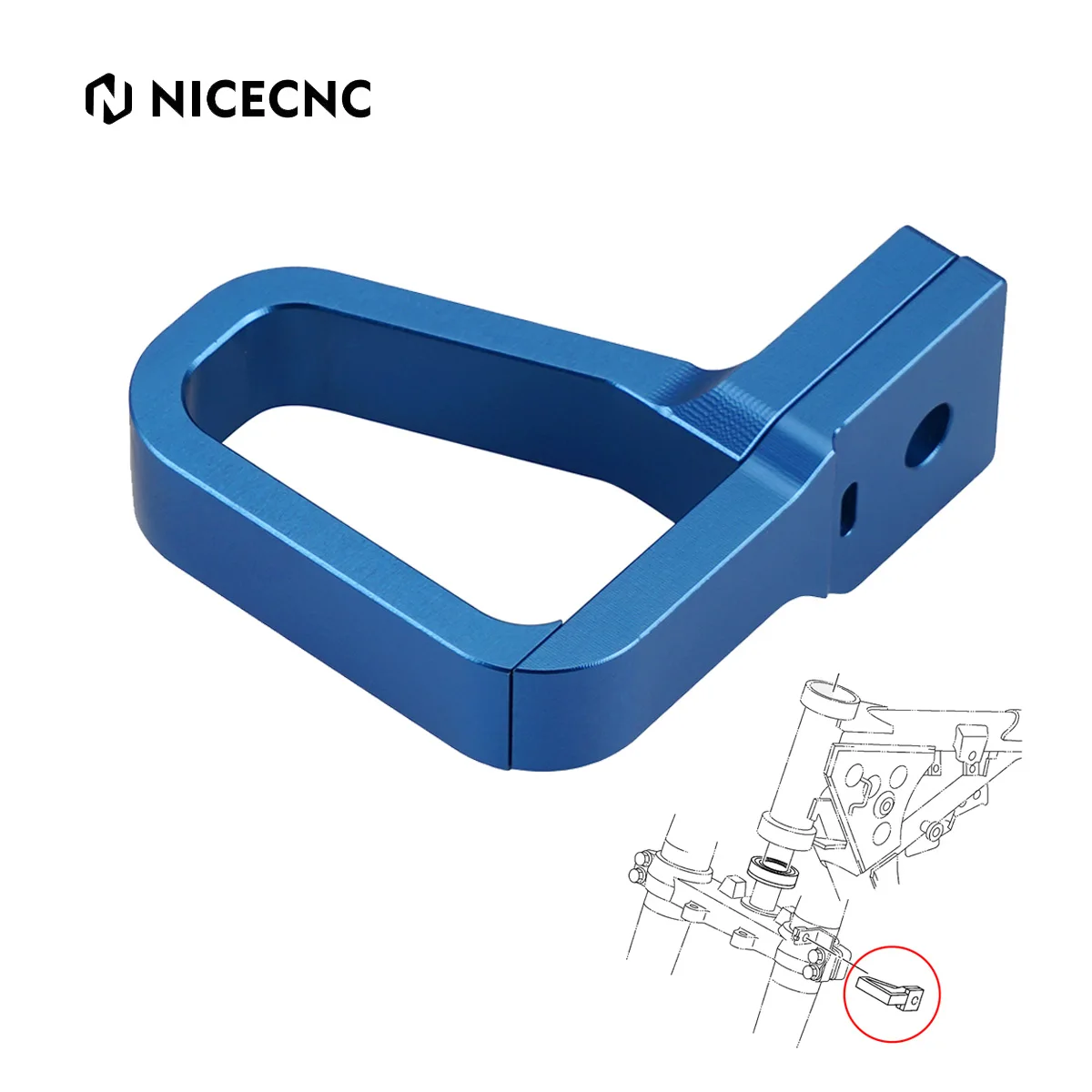

NICECNC For Yamaha YZ125 YZ250 YZ250F YZ80 YZ85 WR250F WR450F Motorcycle Brake Hose Line Cable Clamp TTR 125 TTR 125L 125E 125LE