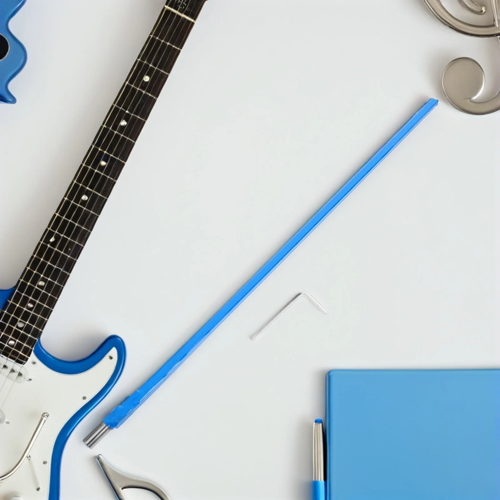 

1 set 1 Set Metal Guitar Truss Rod Two Way Adjustable Plastic Coated For Electric Acoustic Bass Neck Repair L Shaped Wrench Tool