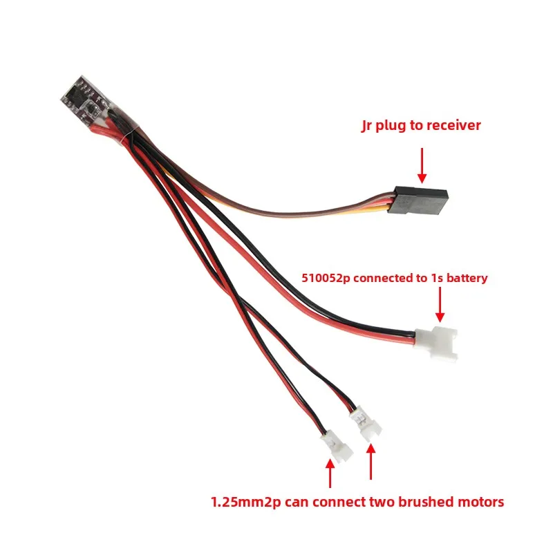 3.7V 10A Brushed ESC - One-Way for Fixed-wing / Two-Way for Vehicles and Boats