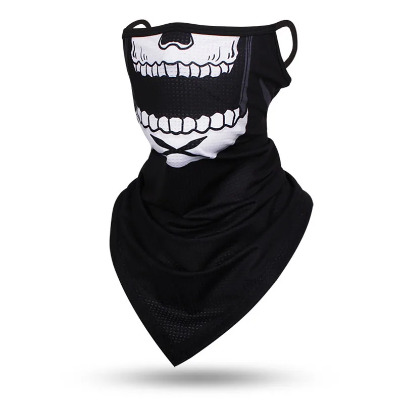 Outdoor Skull Riding Masks Hanging-ear Multipurpose Protection Face Mask Motorcycle Bicycle Face Scarf Neck Tube Warmer Cover