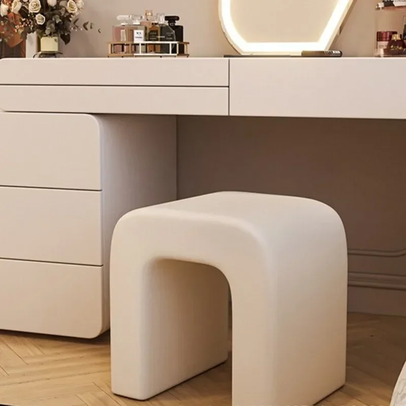 

Bedroom Chair Stool For Kitchen Modern Simple Ottoman For Dressing Table Coffee Light Luxury Senior Cream Wind Luxury Furniture