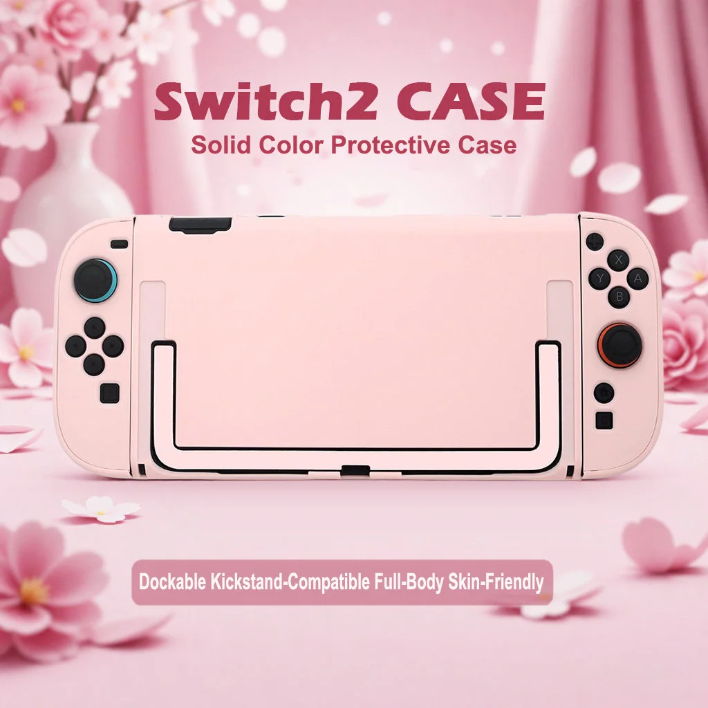 

Однотонный защитный чехол Soft-Touch для Switch 2 - NS2 (2025) Съемный жесткий корпус с крышками Joy-Con
