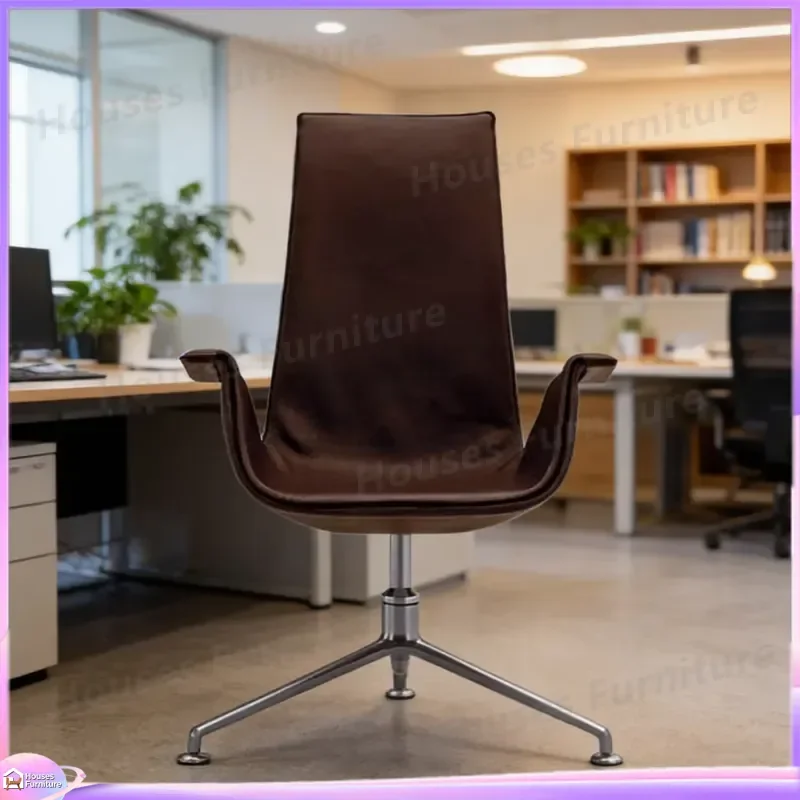 Ergonomic Executive Office Chair High Back Leather Computer Desk Chair Swivel Rolling Task Chair for Home Office Meeting Room