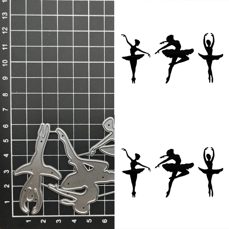 

Metal Cutting Dies Cut Mold Ballet Girl Decoration Scrapbook Paper Craft Knife Mould Blade Punch Stencils