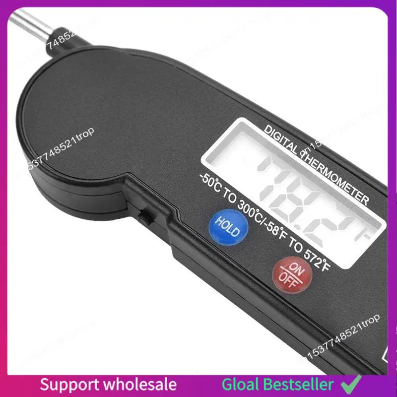 

A38M Food Thermometer Withfolding Probe Turkey Fish Beef Kitchen Cooking BBQ Grill Temp Tester