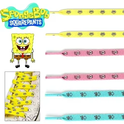 SpongeBob Anime Shoelaces Cartoon Graffiti Sneaker Laces Shoes Accessories Men Women Kids Cute Flat Board High-top Shoes Lace