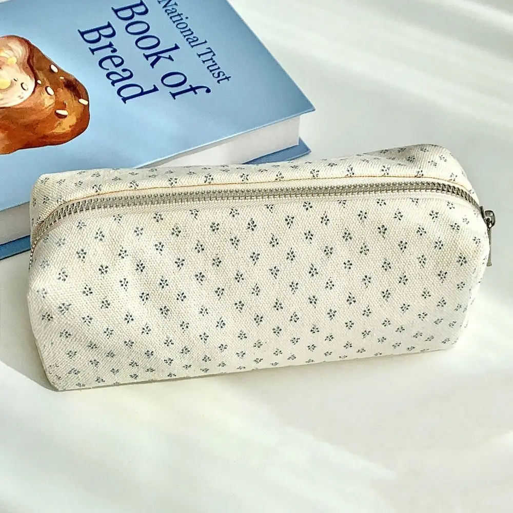 High Quality Floral Print Pen Bag Large Capacity Multifunctional Pencil Case Stationery Organizer School Office