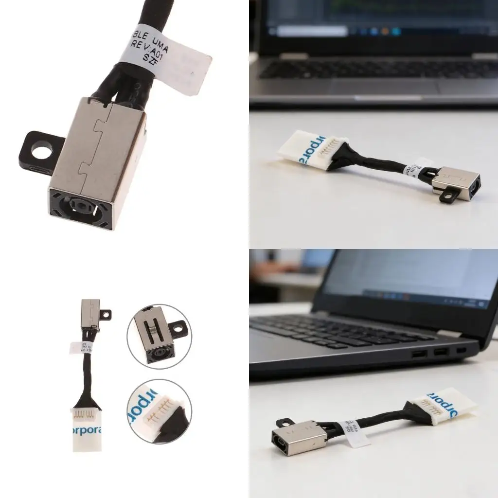  Laptop Power Port Cable Charging Port For 3410 3510 E3510 E3410 07DM5H 0N8R4T