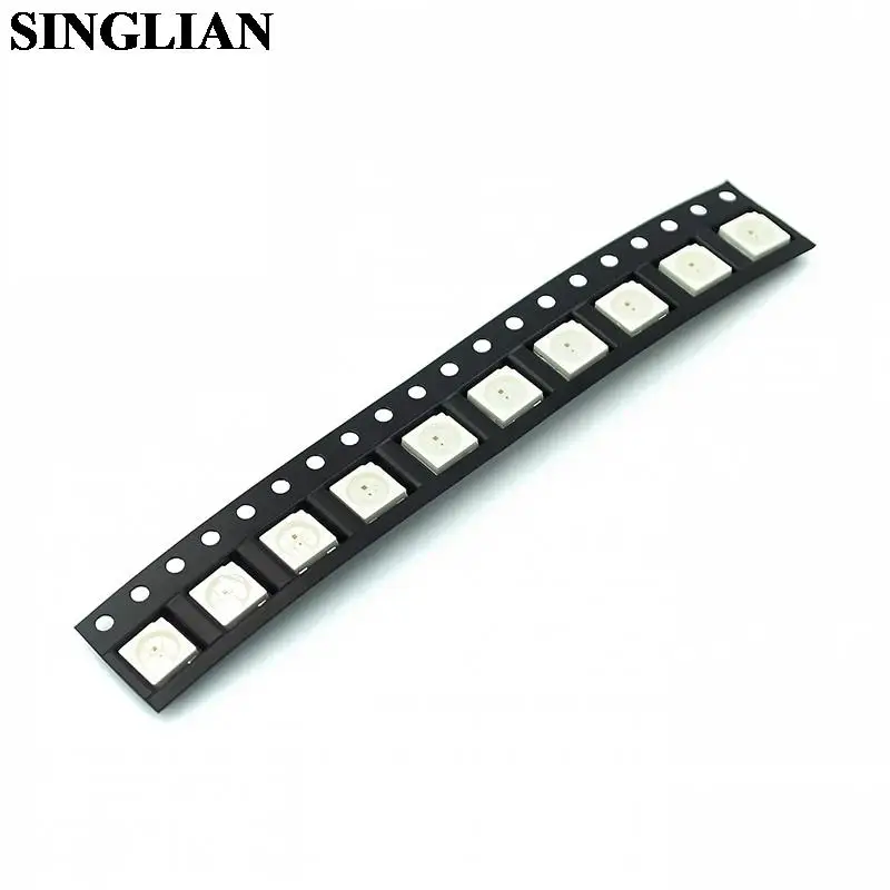 10pcs/lot RGB WS2812B Full-color Driver Color LED Lamp Bead 6 Pin LED Lights