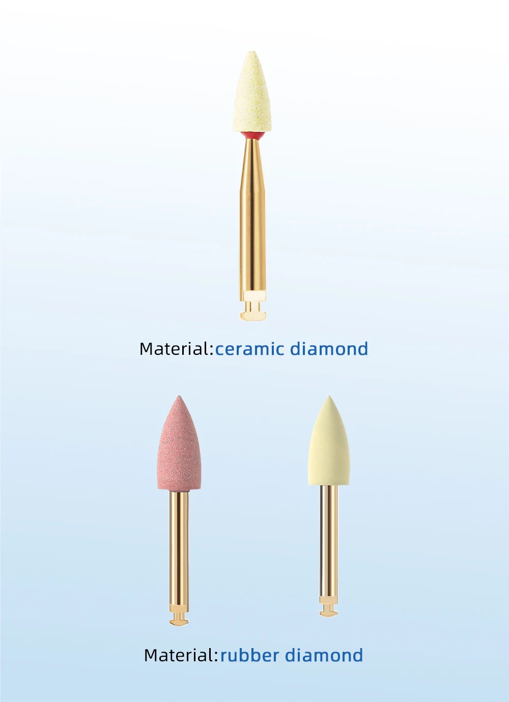 AZDENT Dental RA Keramik-Diamant-Gummi-Polierscheibe Zirkonoxid-Restaurations-Schleif- und Polierset Zahnmedizinisches Werkzeug – Detail 4