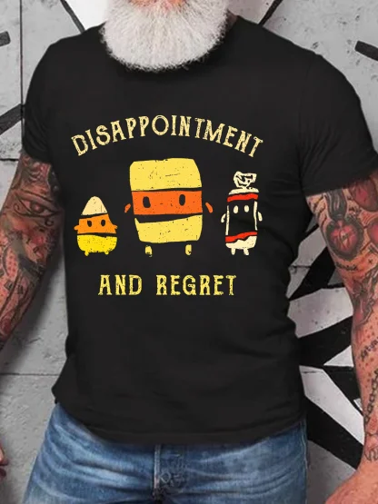 T-shirt en coton « Déception et regret »
