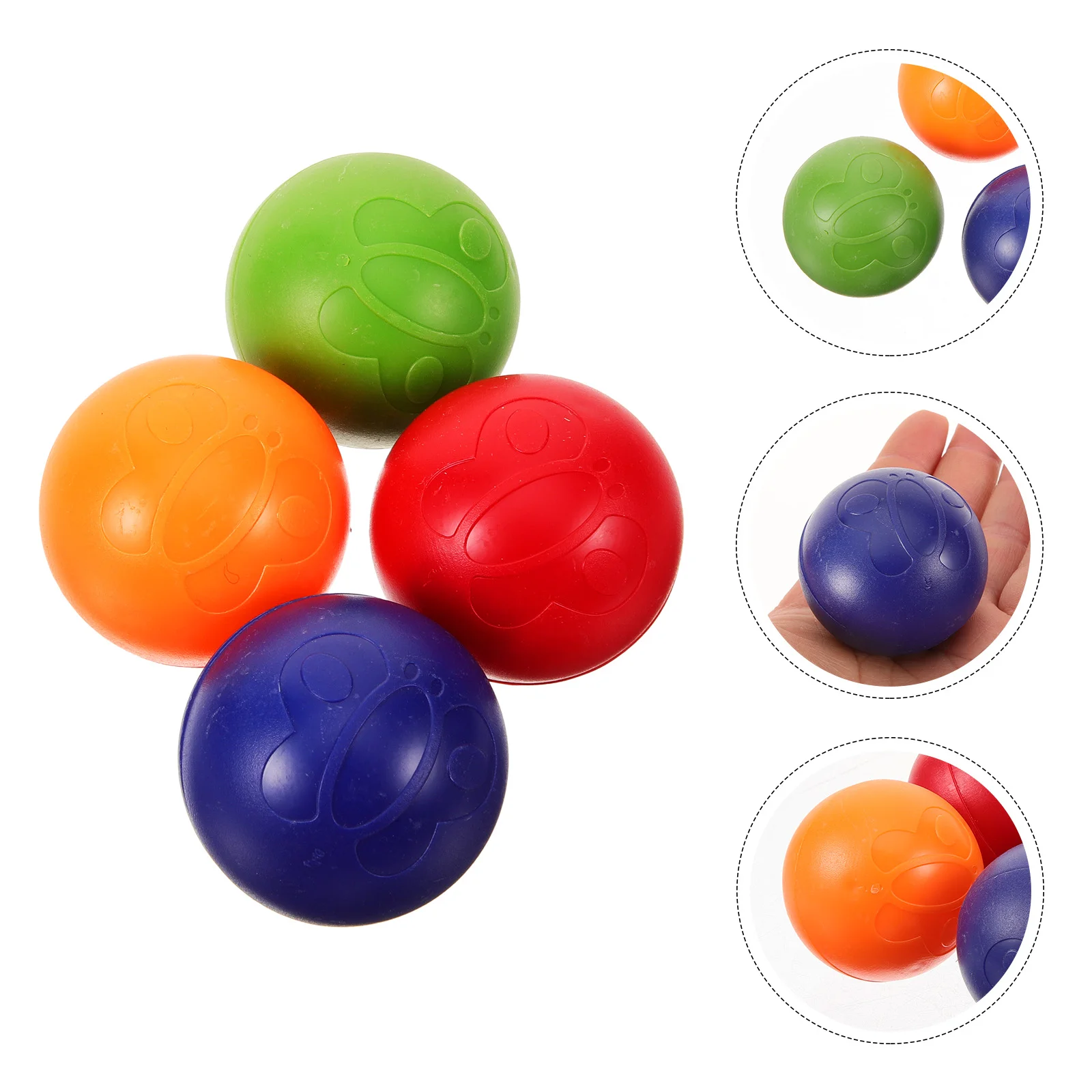 4 Pcs Colorful Balls Kids Musical Instruments Catch The Hand Maracas for Plastic Shakers Educational Toddler