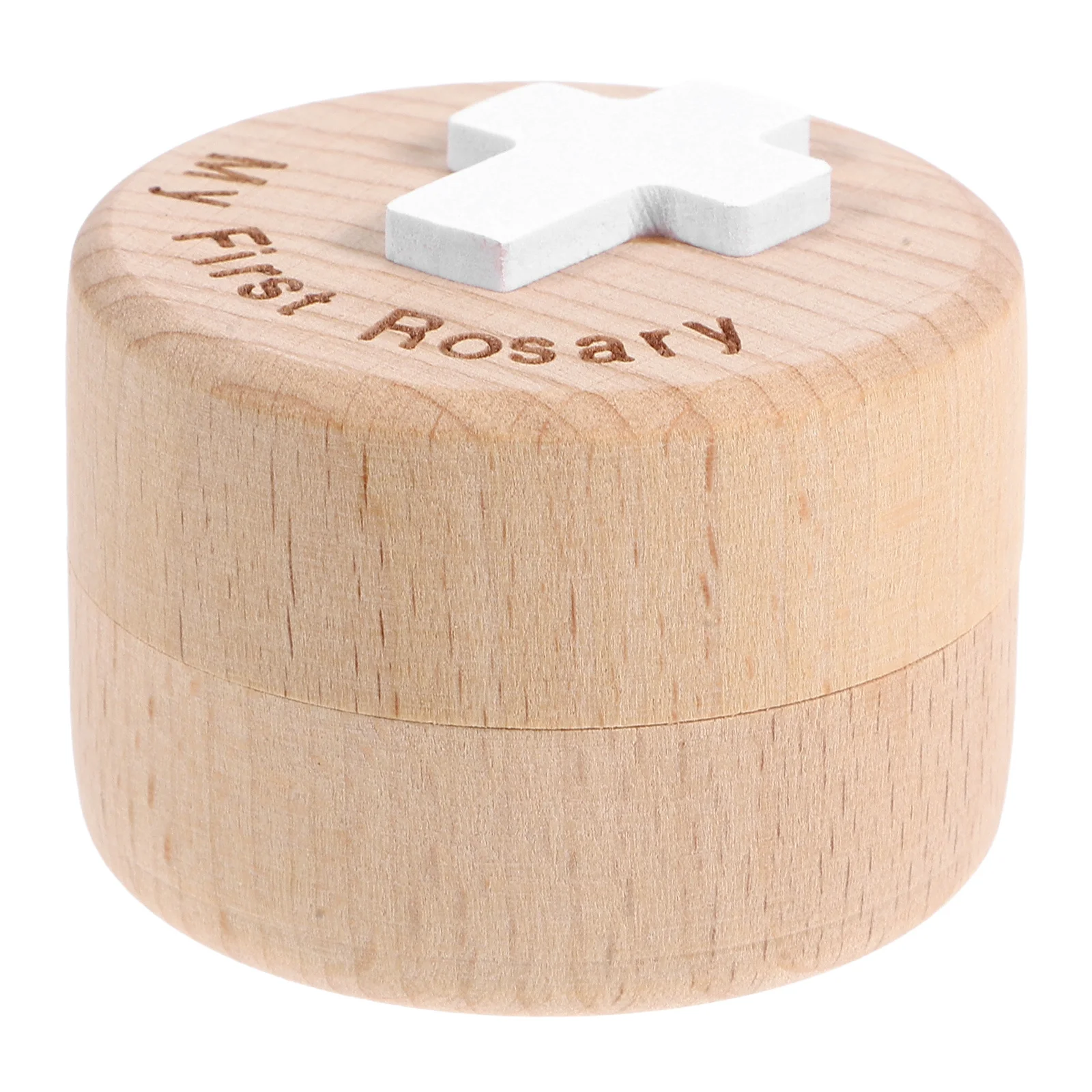 

Rosary Wooden Box Vintage Jewelry Organizer Ring Necklace Container Retro Wooden Jewelry Storage Case Rosary Beads Case