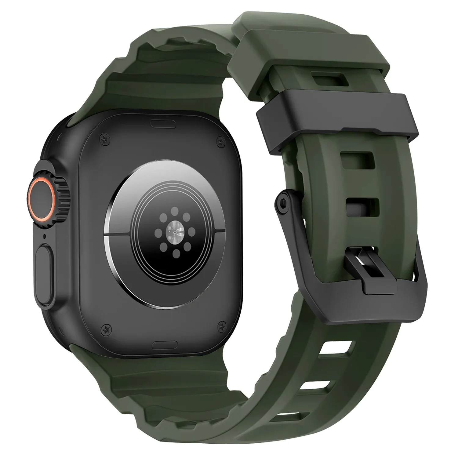 Trail Silicone Strap for Apple Watch Band Ultra 3 49mm 46mm 45/44mm High-end bracelet wristband iWatch Series 11 10 9 8 7 6 SE 5